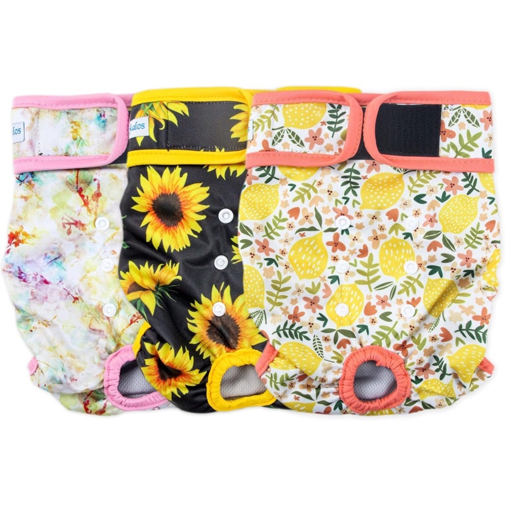 Leekalos Reusable Washable Dog Diapers Female (3 Pack..(NWT)adjustable..large